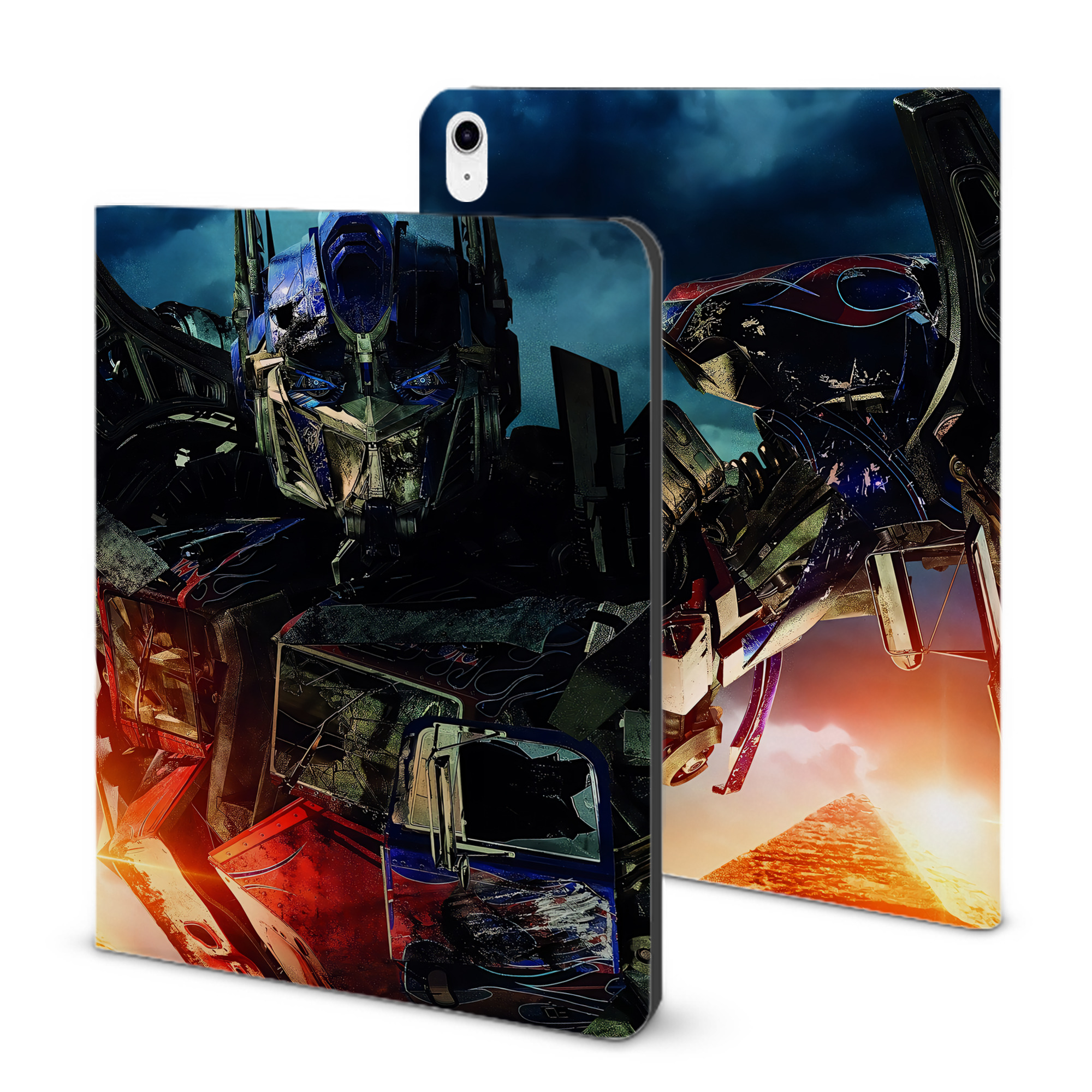 （画像用） Transformers トランスフォーマー IPad ケース ブック型 PUレザー TPU 耐衝撃 軽量 薄型 ペン収納なし 全面保護 IPad 各モデル対応